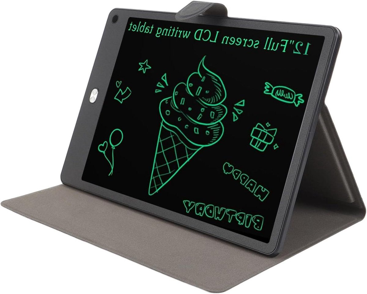 LCD Schrijftablet - Digitaal Notitieblok - Tekenen en Notities - Blauwlichtvrij Scherm - 12 Inch - Zwart