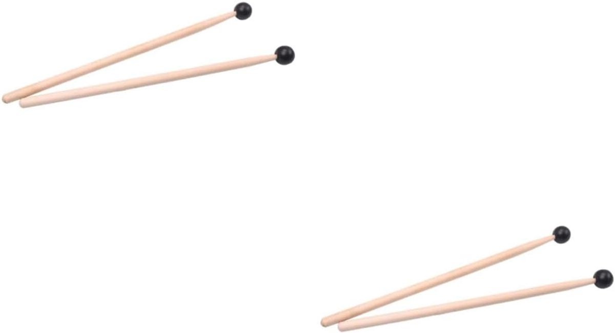 Houten Drumstokken - Percussie stokken - Muziek maken - Comfortabele grip - 42 cm - Khaki