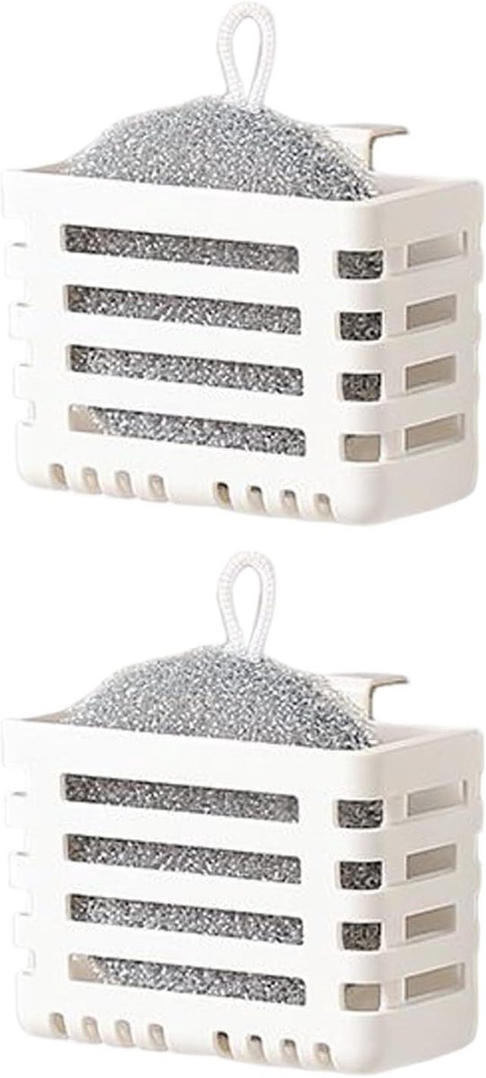 Wandmand Organizer - Opbergmand - Ruimte Besparen - Uittrekbaar Ontwerp - 2 stuks - Meerkleurig