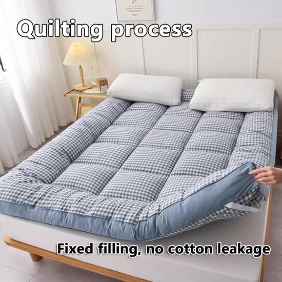 Vloermatras Dik - Opvouwbaar Gastenbed - Comfortabel Slapen - Ruimtebesparend Design - 120x200 cm - Groen — afbeelding 3