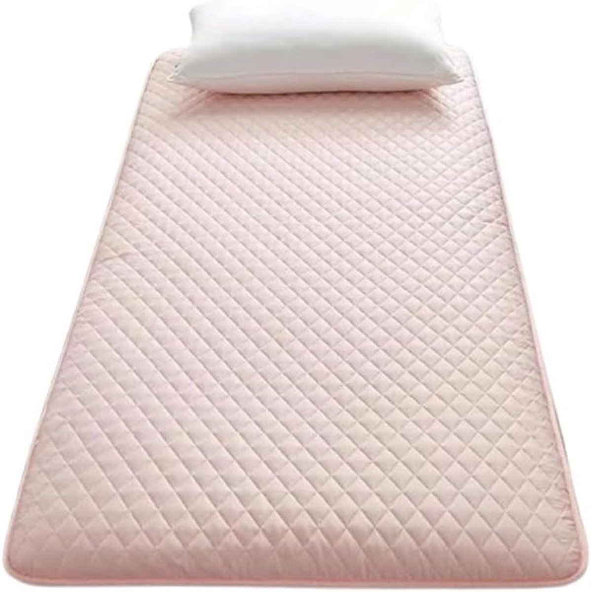 Japanse futonmatras - Vloer slaapmat - Comfortabel slapen - Opvouwbaar en draagbaar - 90x200cm - Roze