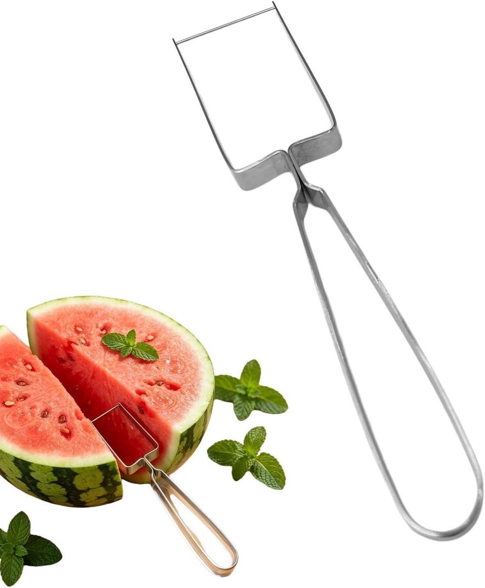 Fruit Snijder - Meloen Slicer - Fruit Voorbereiden - Roestvrij Staal - 20 cm Lengte - Zilver