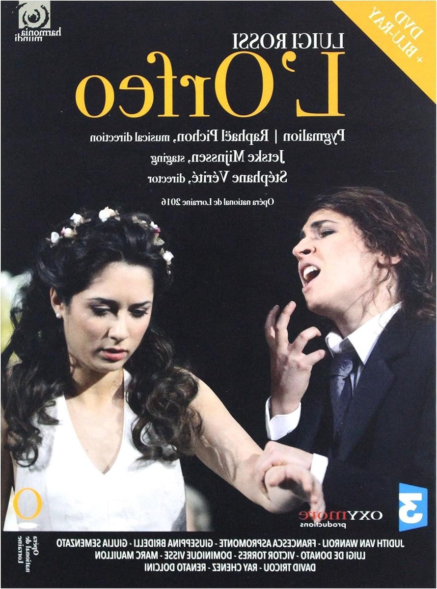 Film L'Orfeo - Muziekdrama DVD - Klassieke Muziek - Opera Opname - 32 x 32 cm - Niet Van Toepassing