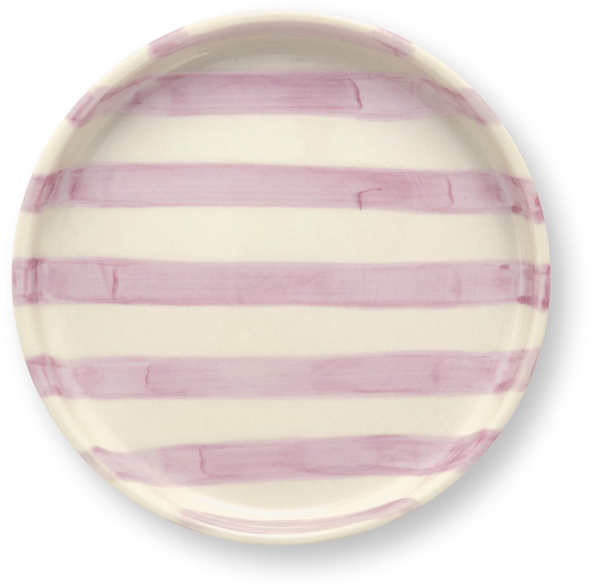 VT Wonen - Gebaksbord Stripes Lila - Magnetronbestendig - Vaatwasserbestendig