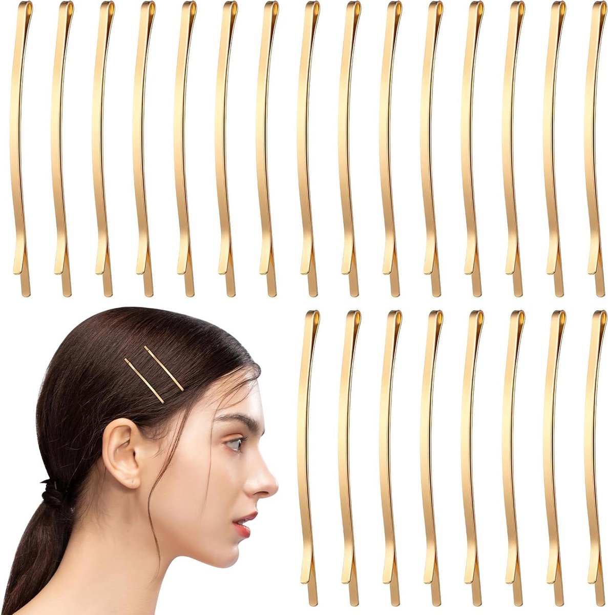 Metalen Haarspelden - Bobby Pins - Dagelijks Gebruik - Duurzaam Accessoire - 100 Stuks - Goud