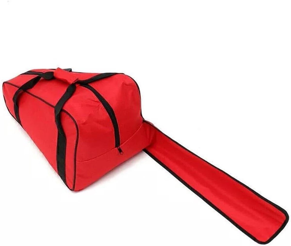 Kettingzaag Tas - Gereedschap Opberger - Veilig Transport - Versterkt Ontwerp - 91 cm Lengte - Rood