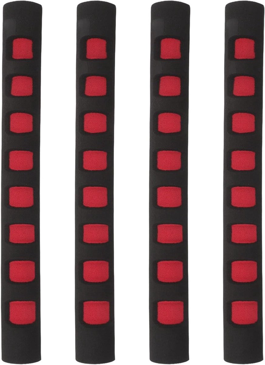 Buggy Handvat Beschermers - Kinderwagen Grips - Comfortabel Wandelen - Antislip Schuim - 4 Stuks - Rood
