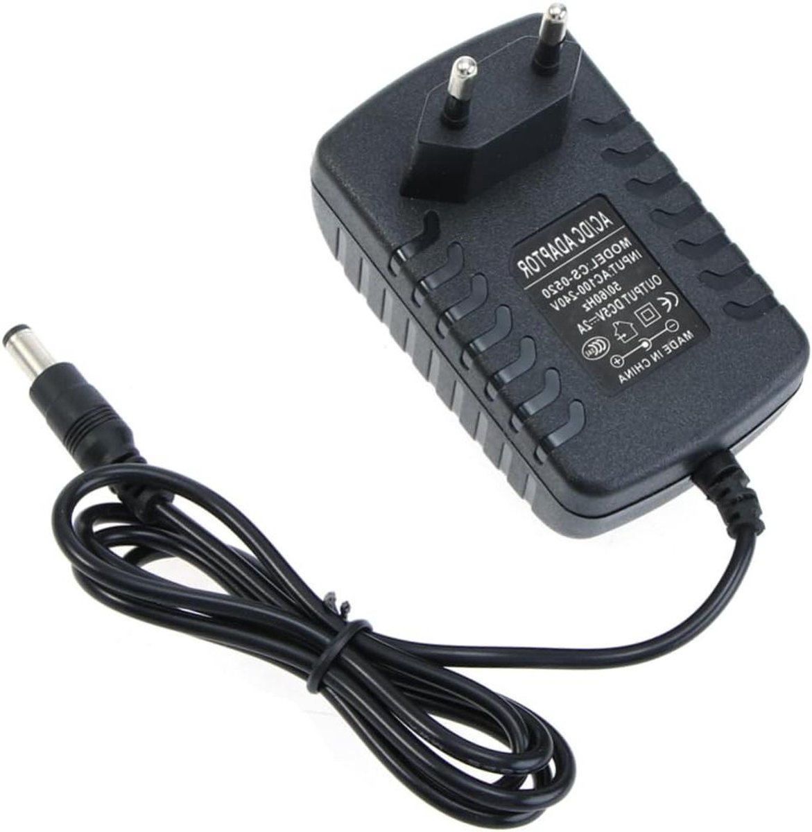 Voedingsadapter - Oplader Accu - Apparaten Laden - Draagbaar Ontwerp - 3.5mm Stekker - Zwart