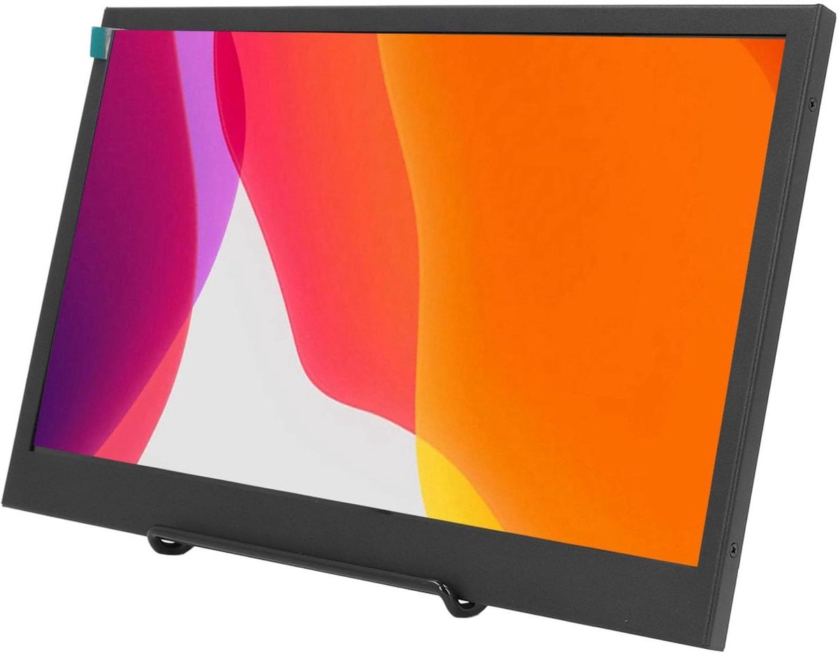Draagbare Monitor - Extra Scherm - Werk en Gaming - FHD IPS HDR - 133 Inch - Zwart