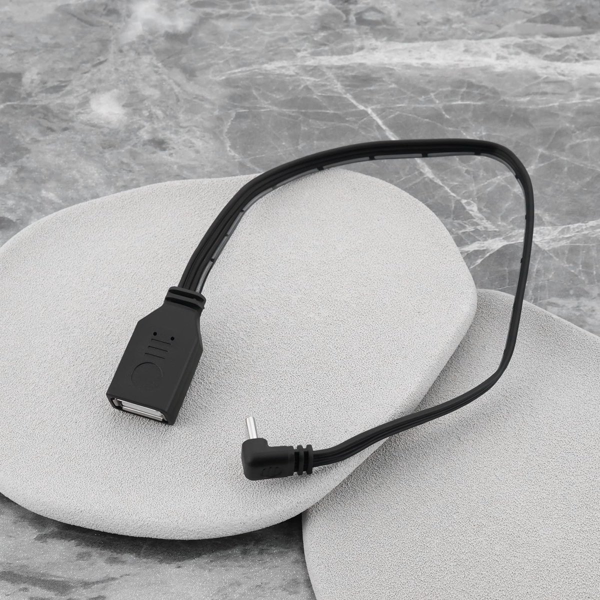 Dailygoods - Haakse USB-C naar USB Adapter Kabel voor Gegevensoverdracht