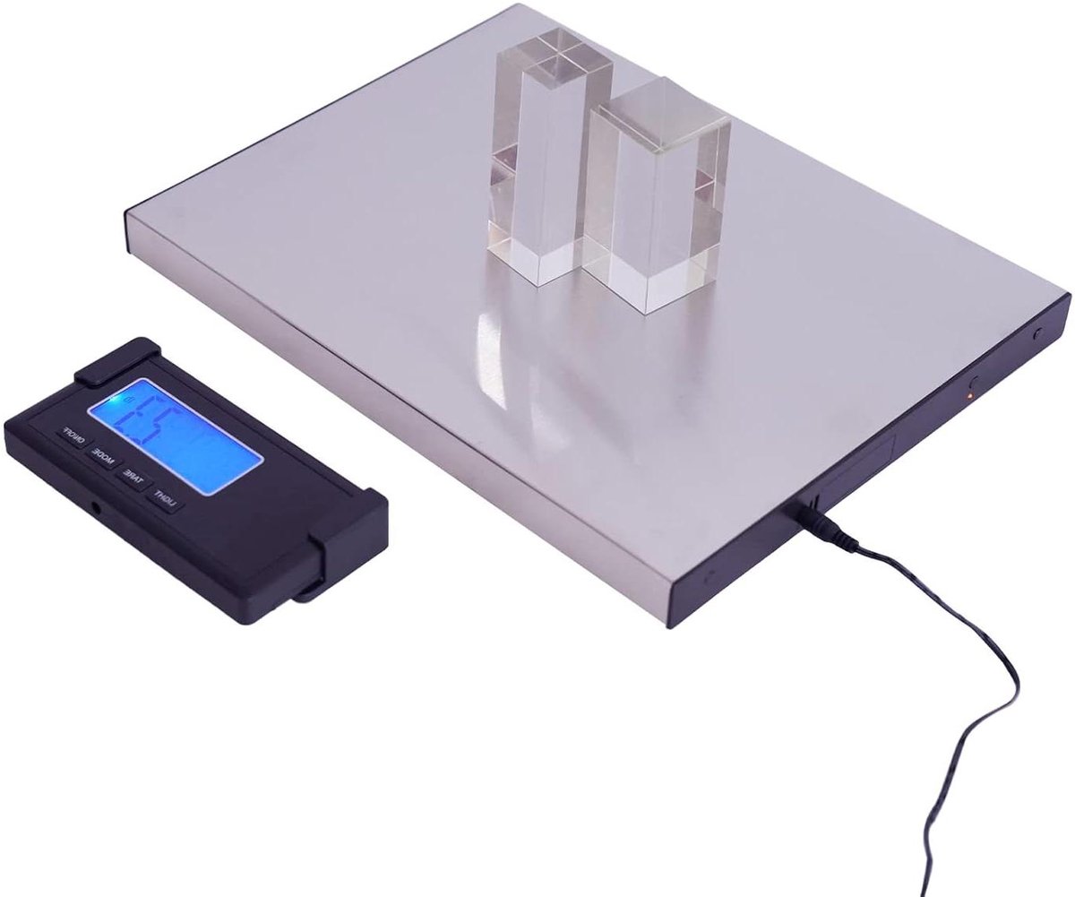 Pakketweegschaal - Digitale schaal - Post verzenden - Draadloze display - Tot 180 kg - Zilver