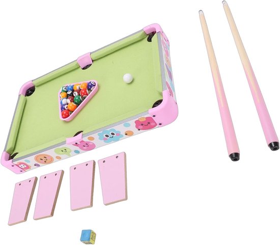 Mini Pooltafel - Kinder Biljartspel - Familie Spelavond - Vergrendelbare Poten - 51x32cm - Niet gespecificeerd van mini — afbeelding 4