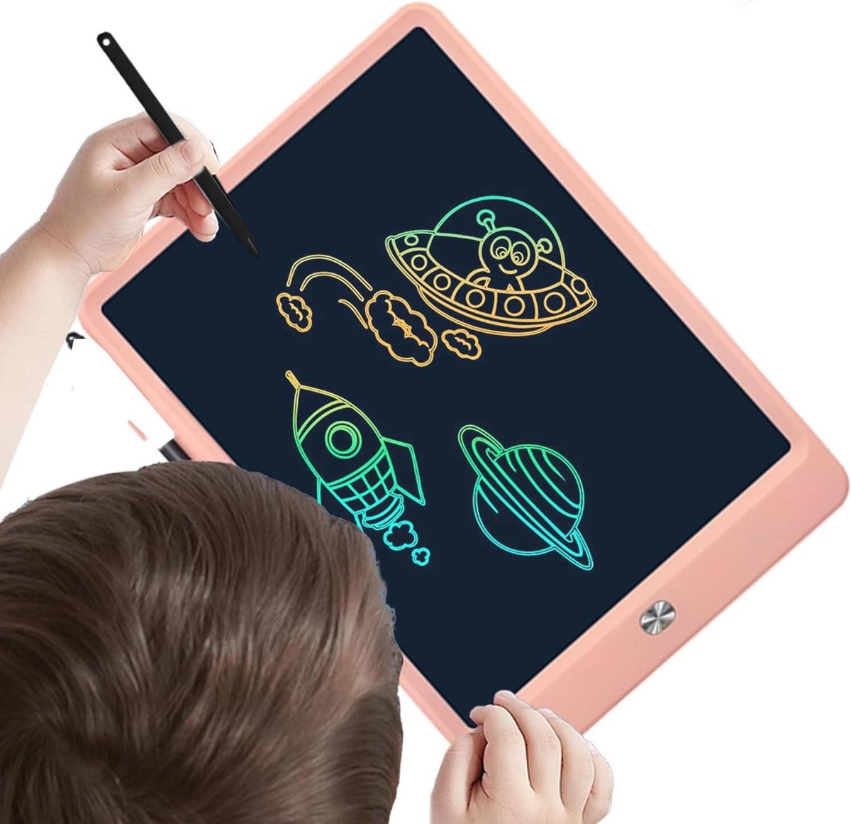 LCD Schrijftablet - Tekentablet Kinderen - Leren en Tekenen - Oogvriendelijk Scherm - 25 Cm - Roze