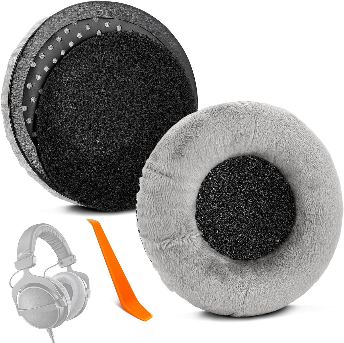 Vervangende Oorkussens voor Hoofdtelefoons - Geschikt voor DT 770 Pro, DT 990 Pro, DT 880 Pro - Comfortabele Schuimrubber Pads voor Optimale Geluidskwaliteit en Draagcomfort