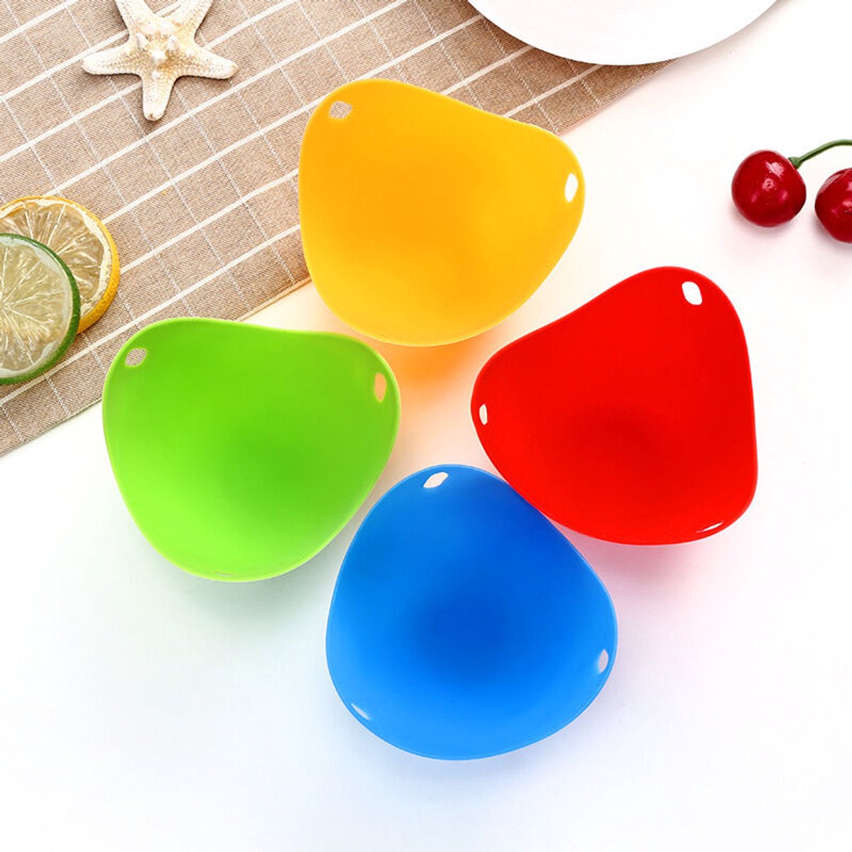 4-delige premium eierkoker set met matte afwerking