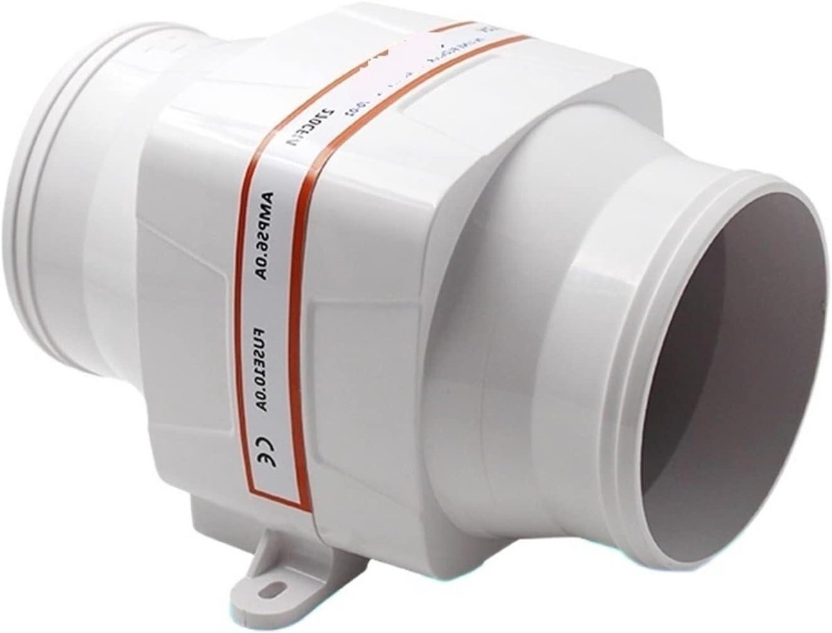 Afzuigventilator - DC Ventilator - Vochtige Ruimtes - Laag Stroomverbruik - 21.5 cm - Wit