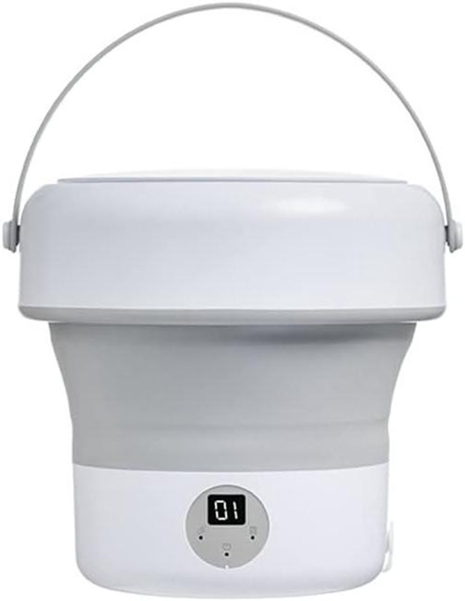 Draagbare Wasunit Mini Wasmachine Snel Wassen Vouwvriendelijk Ontwerp 48 Liter Wit