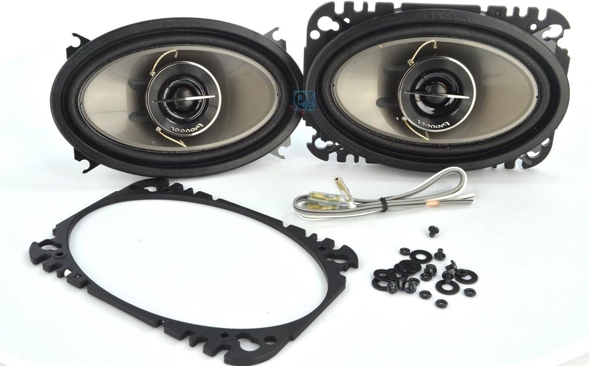 Auto Luidsprekers - Muziek Systeem - Verbeter Geluid - Twee-weg Ontwerp - 4x6 Inch - Zwart