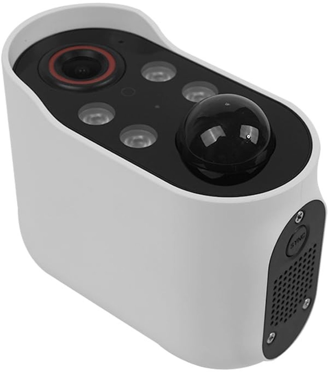 Innovra - Cosensi - Dailygoody - AI-aangedreven Draadloze Beveiligingscamera - Mensdetectie - Nachtzicht - Cloudopslag - 1080p Full HD - Veiligheid voor thuis - Comp