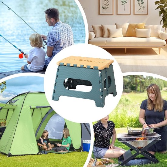 Opvouwbare stoel - Douche kruk - Veilig douchen - Ruimtebesparend comfort - Compact en licht - Blauw — afbeelding 3