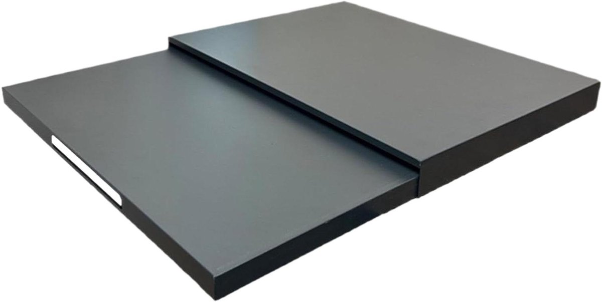 Magnetron Plank - Keuken Organizer - Aanrecht Opbergen - Uittrekbaar Ontwerp - 47 x 36 cm - Zwart