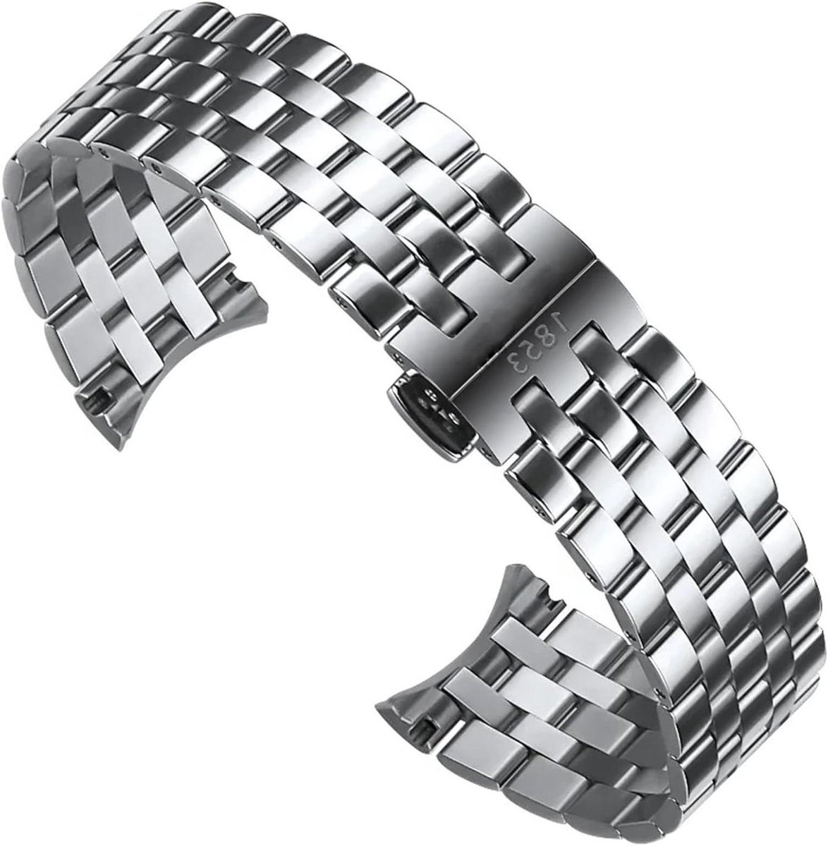 Horlogeband - Polsband - Dagelijks gebruik - Verstelbare lengte - 20 mm - Zilver