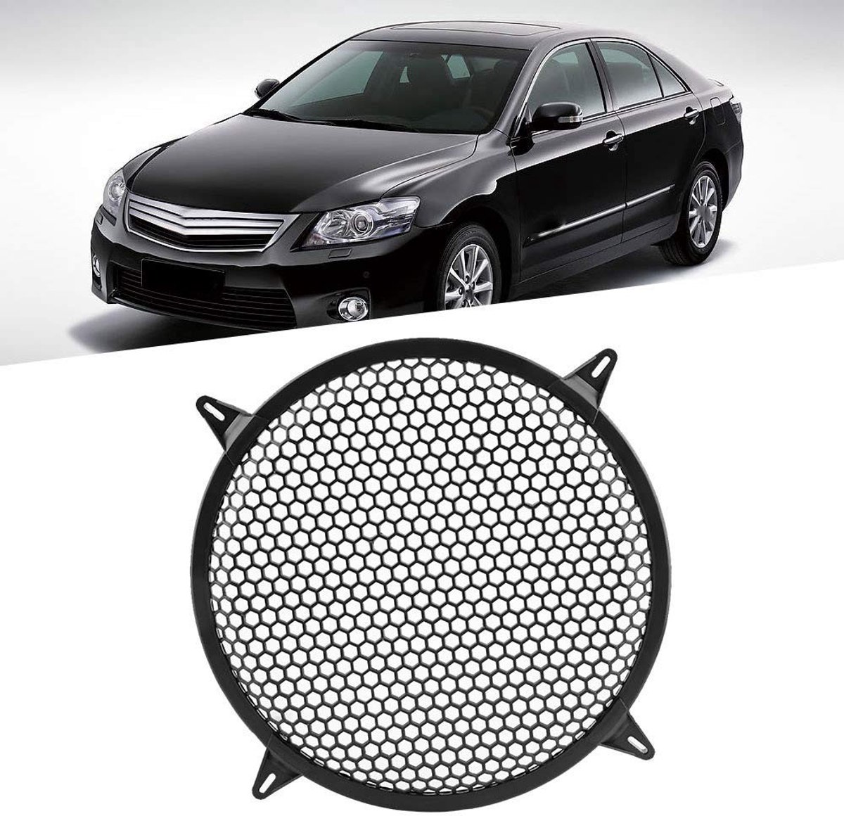 Cosensi - Dailygoody - SubWoofer Plastic Mesh Cover - Luidspreker Rooster - Duurzaam kunststof - Beschermkap voor 12 Inch Subwoofer - Auto Audio Accessoire - Ge