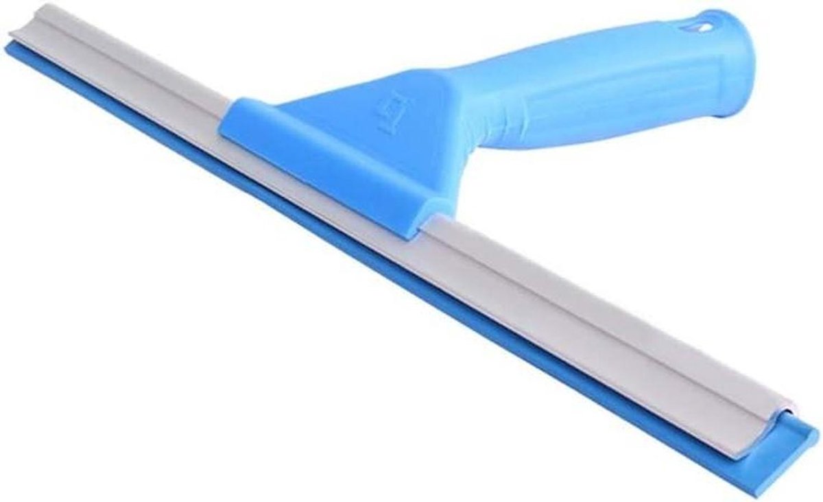 Douche Wisser - Glasreiniger Raamwisser - Streeploos Reinigen - Vervangbare Strip - 35cm - Zilver