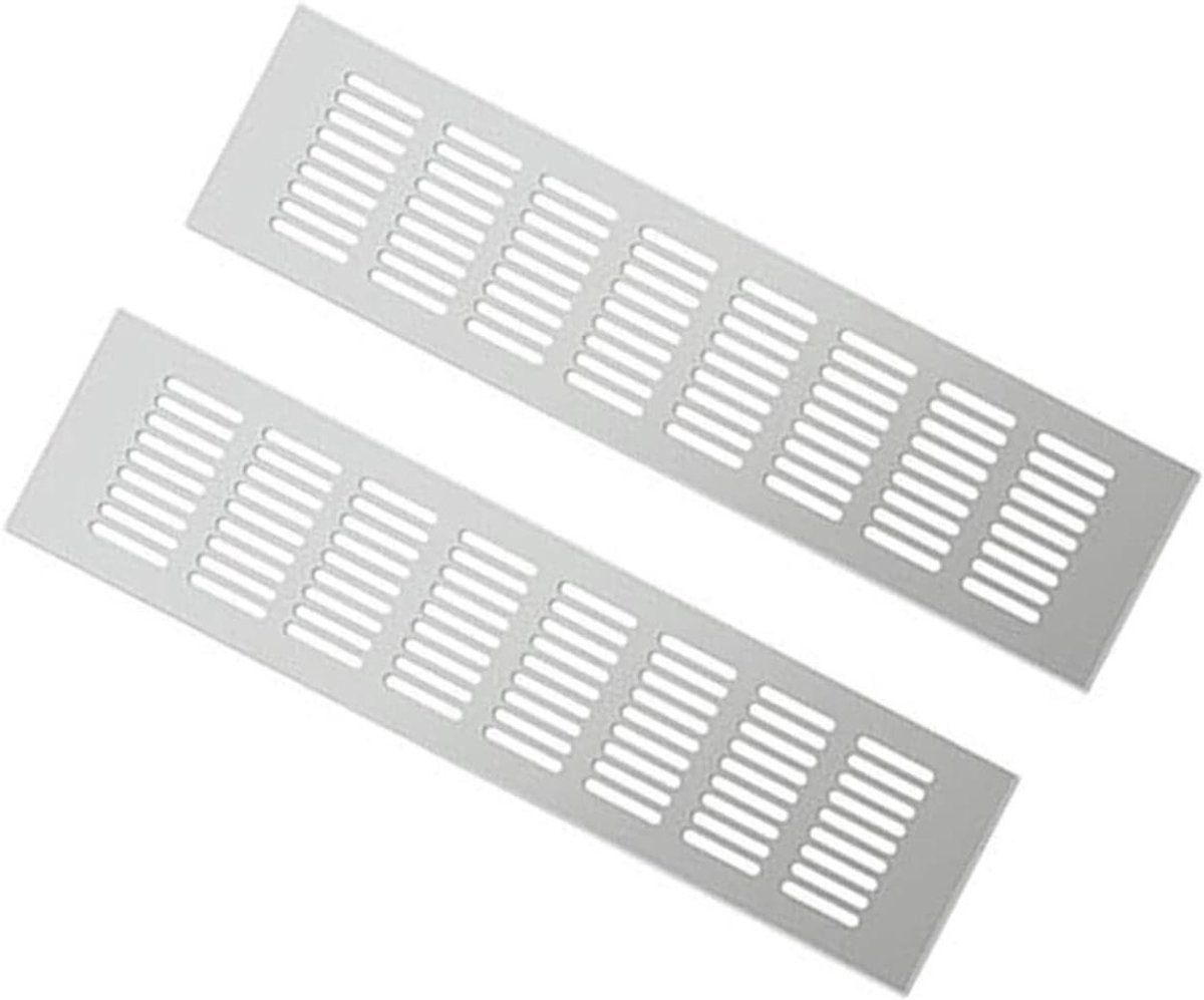 Ventilatieroosters - Lamellenrooster - Ventilatie Verbeteren - Corrosiebestendig Aluminium - 200 mm Breed - Zilver