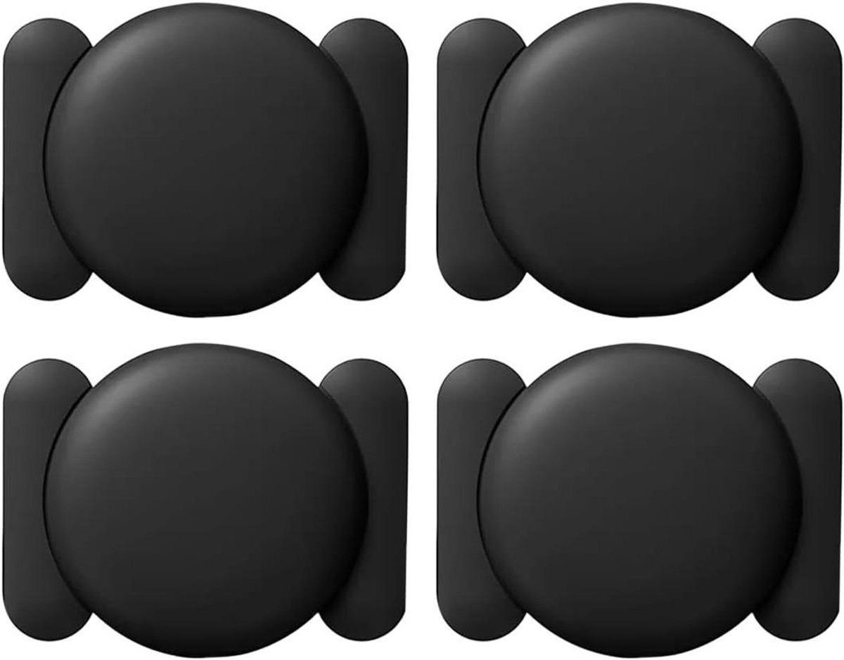 Tracker Kit - Slimme Tag - Voorwerpen Vinden - Magnetische Behuizing - 4 Stuks - Zwart