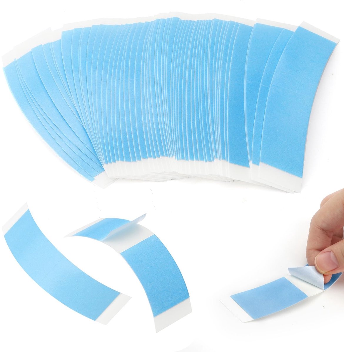 Dailygoods - Dailygoody - Dubbelzijdige Pruik Tape - Waterdicht en Onzichtbaar - 60 Stuks - Perfecte Bevestiging - Kwaliteit Tape - Geschikt voor Pruiken - Formaat