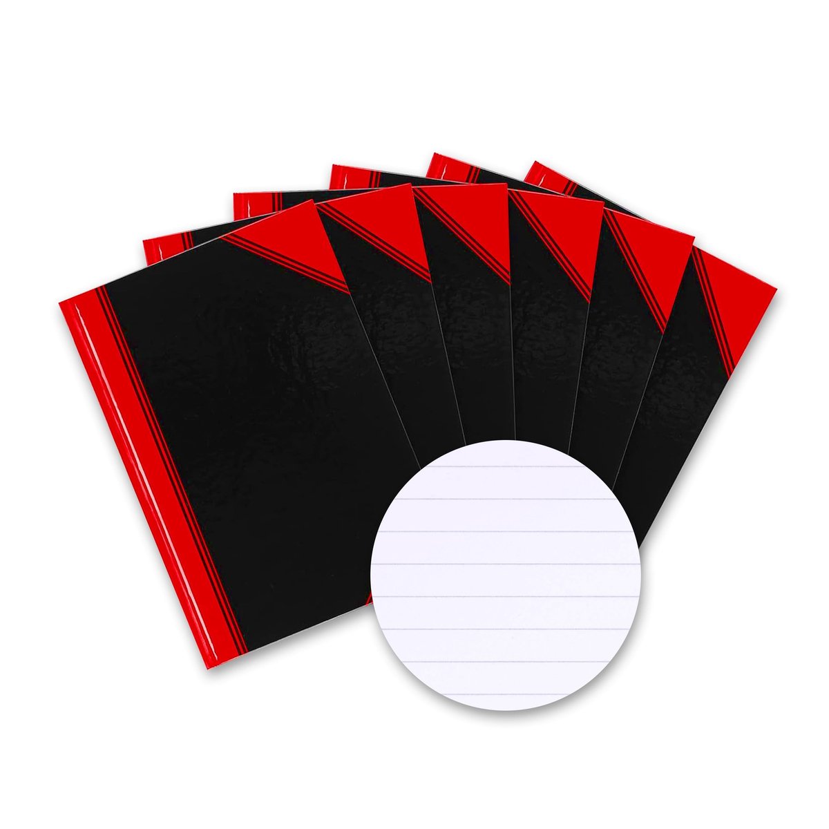 Dailygoods - Dailygoody - Notitieboek - Gelinieerd - Geschikt voor notities - A5 formaat - 6 stuks - Ideaal voor schetsen en dagboeken