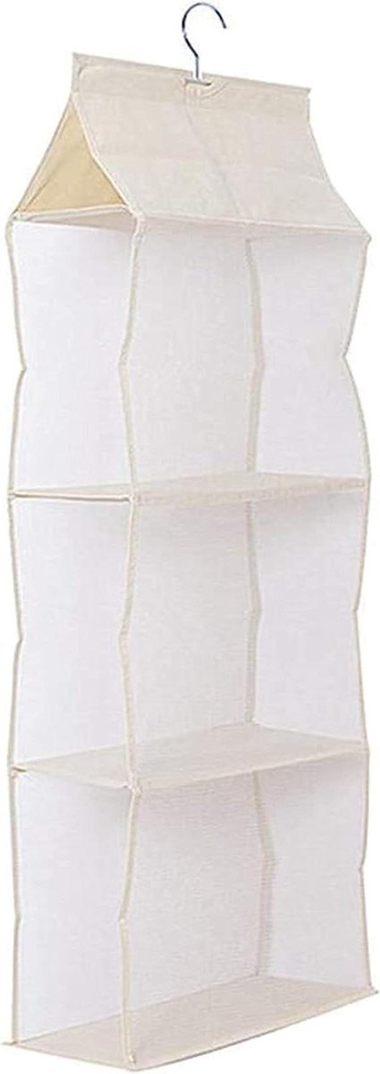 Opbergtas Deur - Hangende Organizer - Ruimte Besparen - Vouwbaar Ontwerp - One Size - Beige