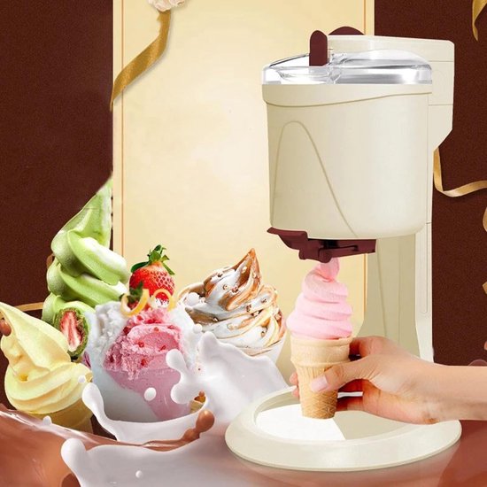 Zachte ijsmachine - Dessert maker - Zelf ijs maken - Snel klaar - 1000 ml van Merkloos — afbeelding 2