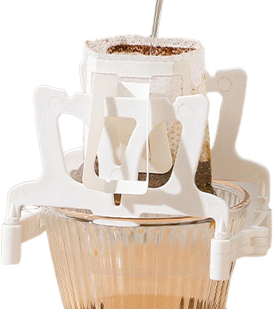 Koffiefilterhouder - Druppelhouder - Koffie Brouwen - Opvouwbaar Ontwerp - 10 cm - Zwart
