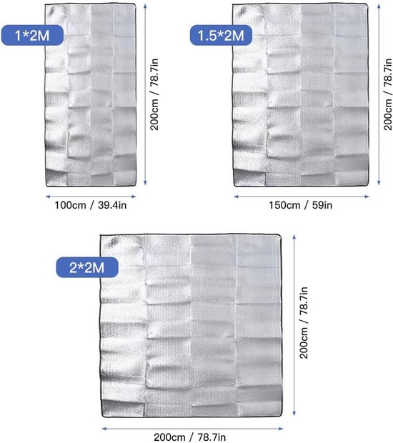 Campingmatras - Picknickdeken Slaapmat - Outdoor Comfort - Ultralicht Waterdicht - 1 meter - One Color — afbeelding 4