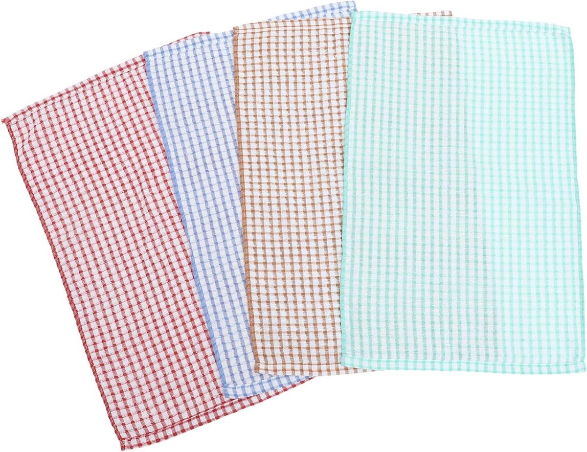 Vaatdoeken - Keukendoeken - Keuken reinigen - Super absorberend - 4 stuks - Diverse kleuren