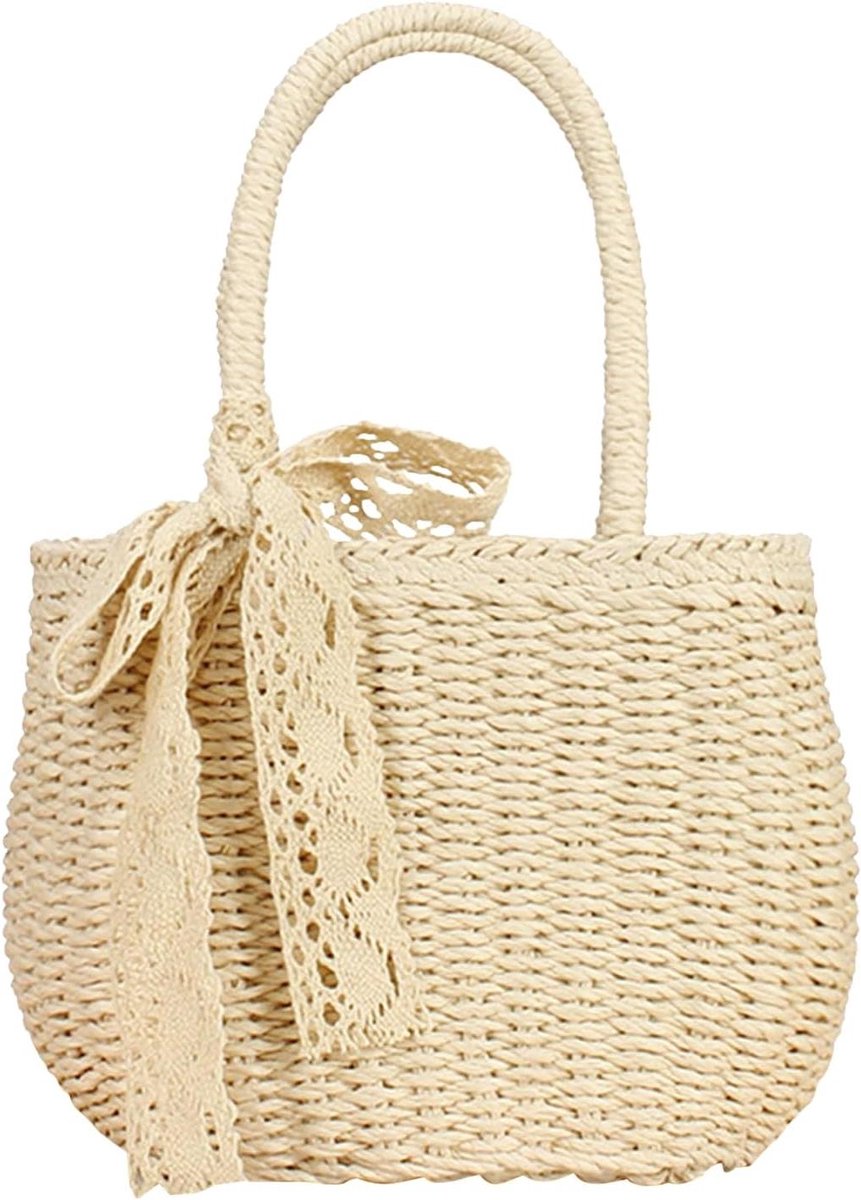 Strandtas - Zomer Clutch - Ontspannen aan zee - Natuurlijke textuur - 20x10x18 cm - Camel