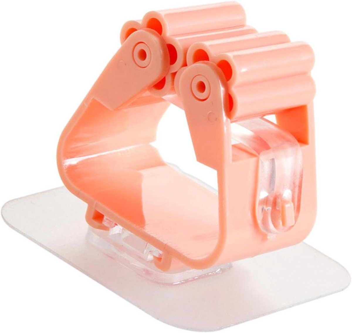 Dweilhouder - Bezemclip - Opruimen Huis - Zelfklevend - 6x5x2 cm - Wit