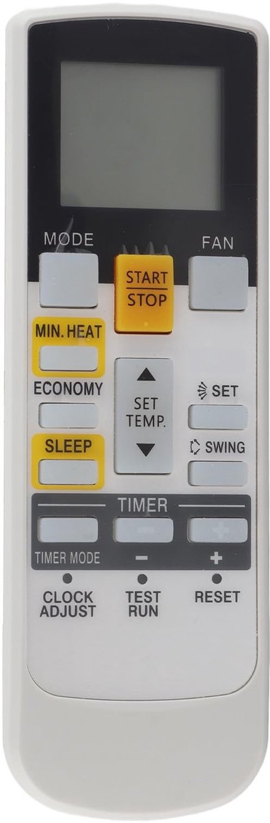 Cosensi - Dailygoods - Dailygoody - Afstandsbediening - Vervangende afstandsbediening - Slijtvast - Geschikt voor Fujitsu - 8 meter bereik - Voor airconditioning