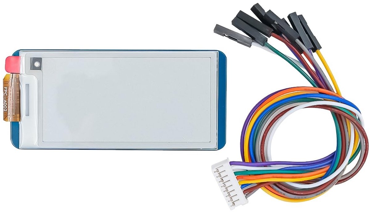 Cosensi - Dailygoods - Dailygoody - E-Paper Display - 2.13 Inch - Ultra laag stroomverbruik - Geschikt voor Raspberry Pi - SPI-interface - Module V4