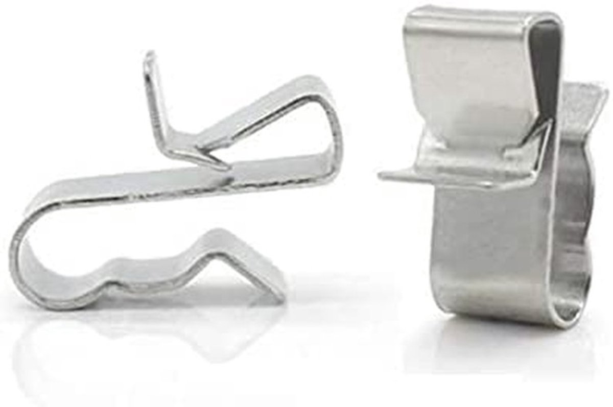 Cosensi - Dailygoods - Dailygoody - Roestvrij Staal Kabel Clip - Eenvoudige installatie - 50 Stuks - Geschikt voor 2 x 6 mm Kabel - Duurzaam en handig - Voor zonnepanelen