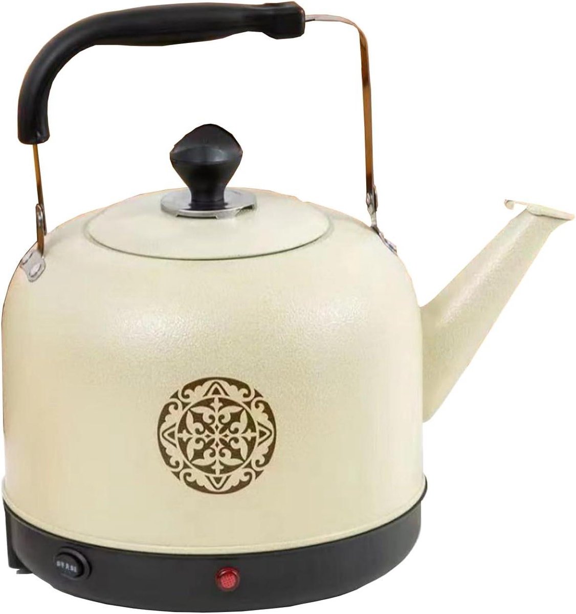 Elektrische Waterkoker - Snelkoker Warm Water - Koffie Thee Maken - Dubbel Geïsoleerd - 5 Liter Capaciteit - Beige