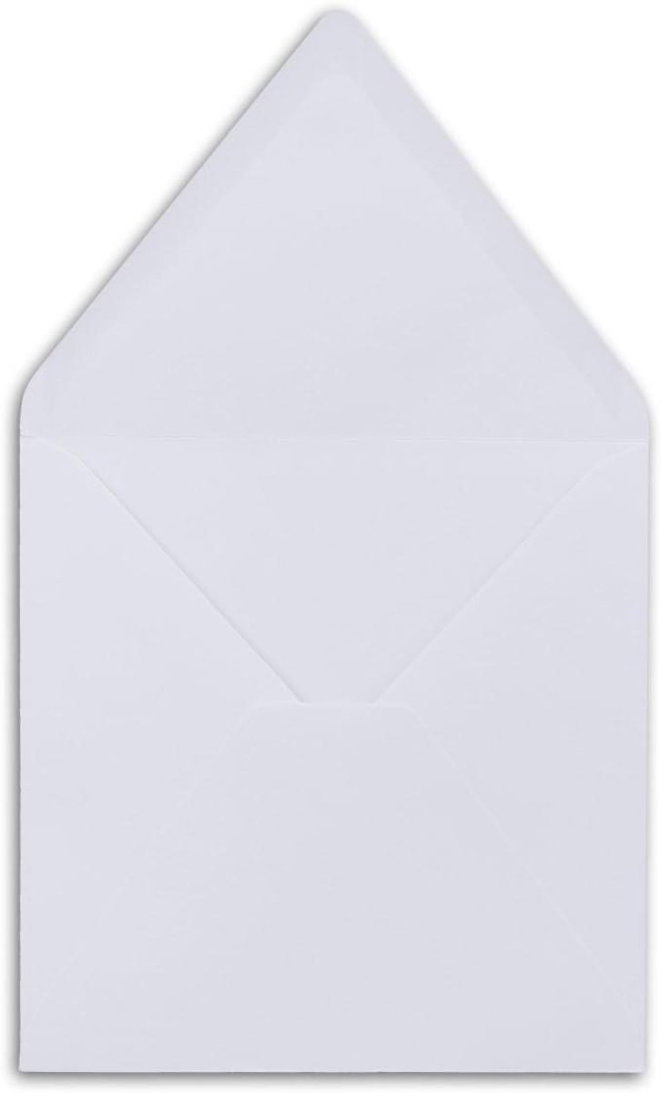 Vierkante Enveloppen - Wenskaart Enveloppen - Kaarten Versturen - Natte Lijm Sluiting - 155 x 155 cm - Hoogwit