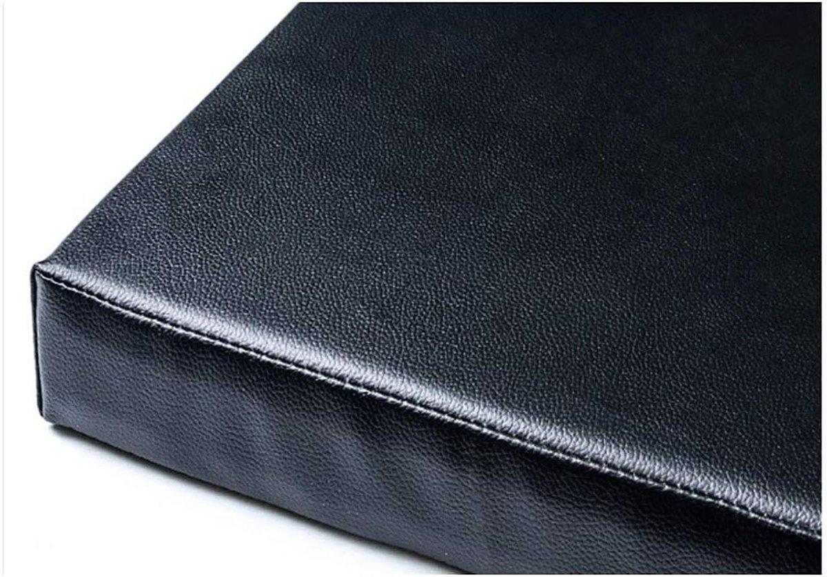 Bank Kussen - Zitkussen Buiten - Tuinmeubilair Comfort - Waterafstotend Stof - 150x35cm - Zwart