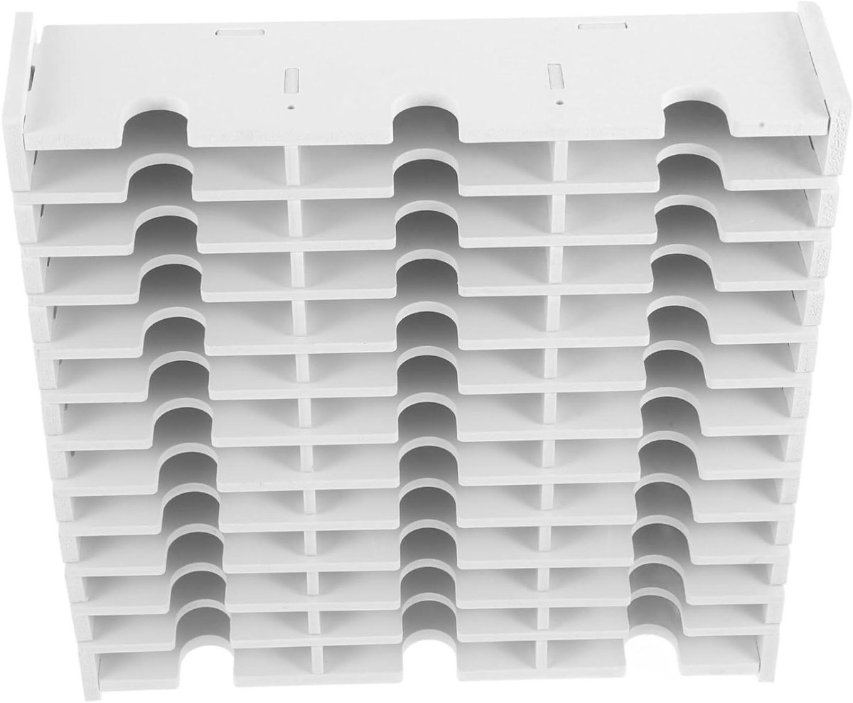 Cd-draagtas - Dvd-houder - Cd's organiseren - Ruimtebesparend ontwerp - 33x33x8.4cm - Wit