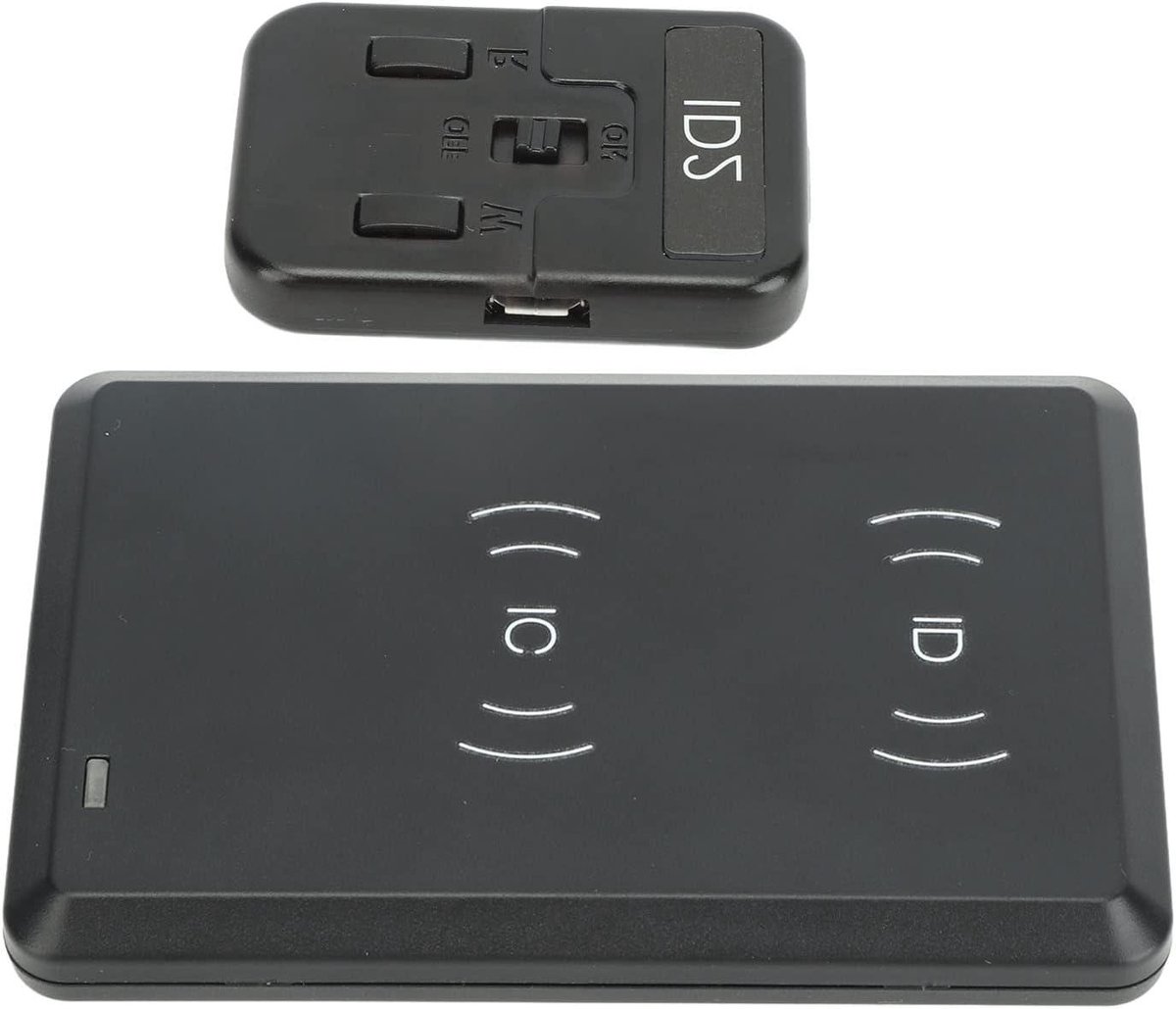 Kaart Kopiëren - NFC Lezer - Data Programmeren - Dubbele Frequentie - Compact Formaat - Zwart