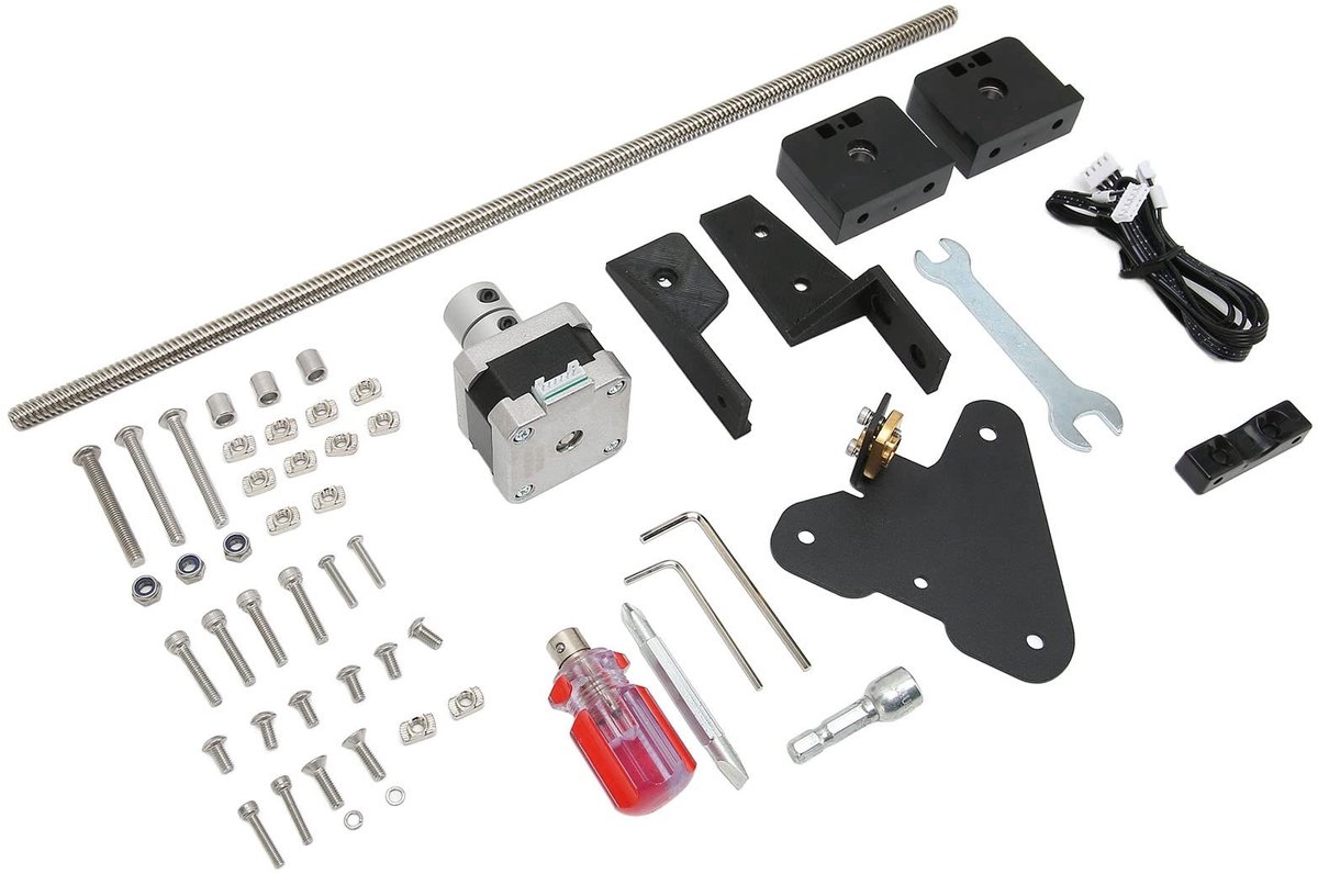 Dailygoods- Upgrade Kit - Verbeterde Stabiliteit - 3D Printer Accessoires - T8 2mm Schroeven - Aluminium Koppelingen - Schokbestendige Steppermotor - Premium Originele Onderdelen