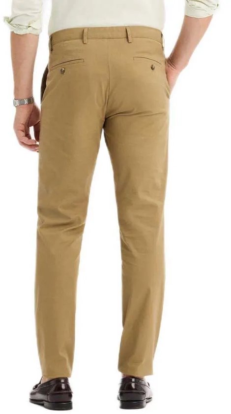 Dockers Crafted Khaki Slim Tapered Fit Broek Beige 33 / 32 Man