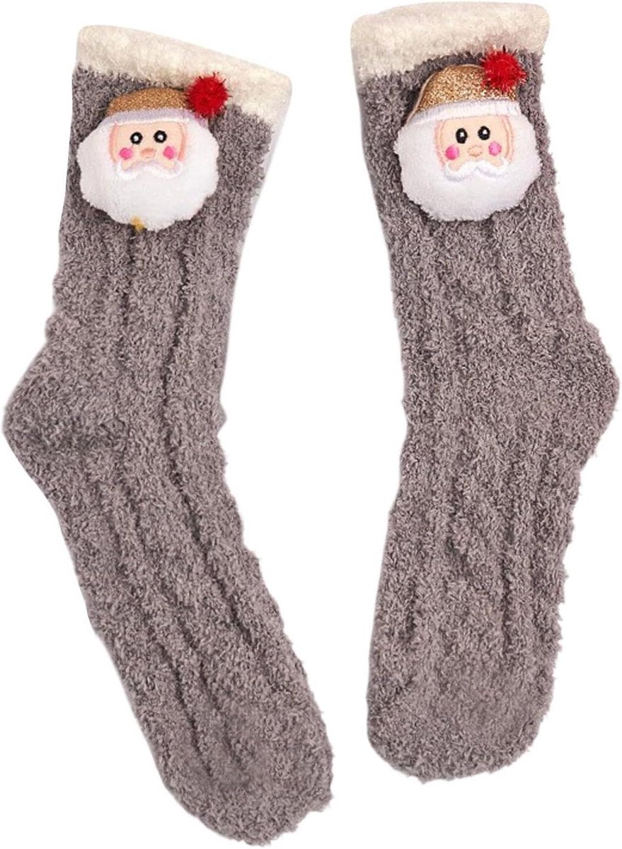 Dames Sokken - Overknee Kousen - Warmte Thuis - Grof Gebreid Design - Dikte - Multicolor